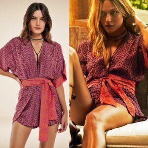 VIX Polly Miramas Cutout Halter Neck One-piece Swimsuit Matching Luri Liz Romper